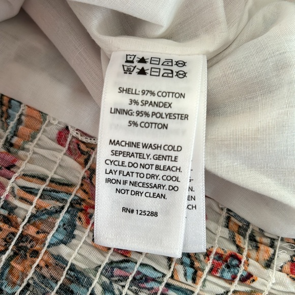 RACHEL ROY FLORAL PUFF SLEEVE CROP TOP - Picture 8 of 9